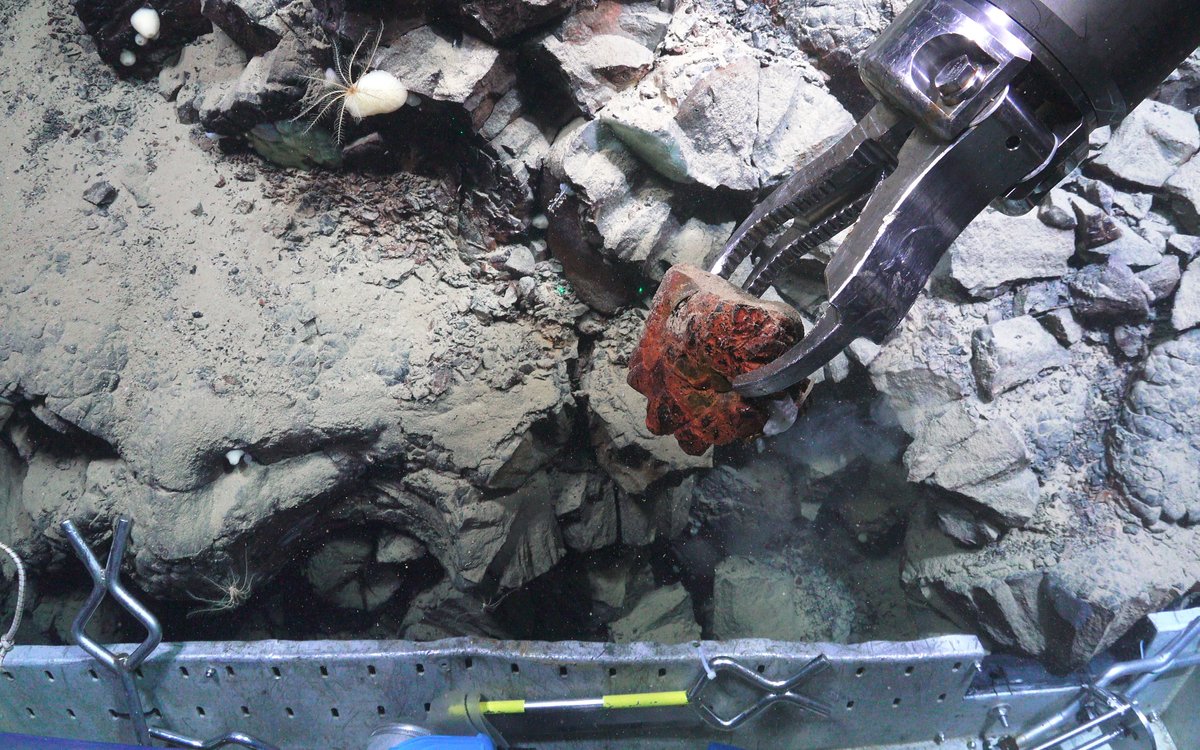 Sedimentprøve med lava